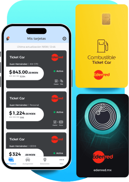 App de Edenred y tarjetas Ticket Car